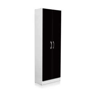 Armario Despensero Multiuso 2 Puertas 4 Estantes RICCHEZZE ARCO Color Negro