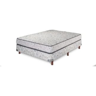 Sommier y Colchón de Espuma 1 Plaza 80cm x190cm SUAVESTAR EXTRA Tela Matelaseada