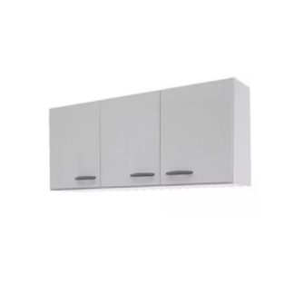 Alacena 3 puertas 120 Cm. MAXIMO ACAPULCO Gris/Blanco