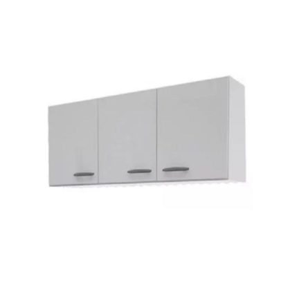 Alacena 3 puertas 120 Cm. MAXIMO ACAPULCO Gris/Blanco