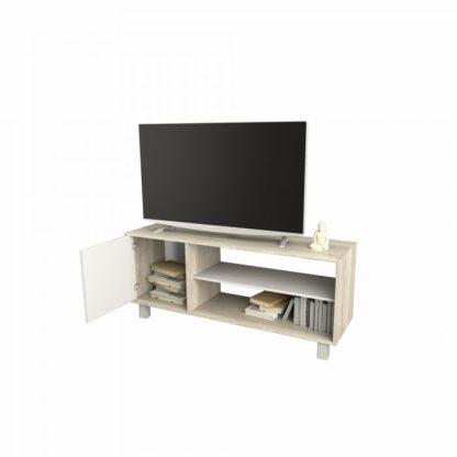 Mesa para TV 1 Puerta 2 Estantes TABLES 4102 Nevado / Everest