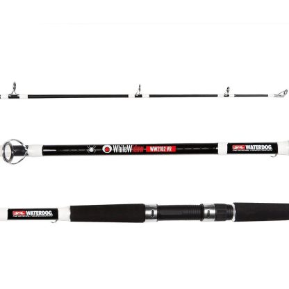 Caña Spinning Waterdog White Widow Variada 2.40 Metros 2 Tramos