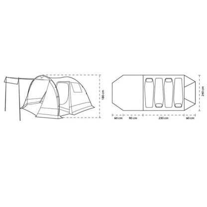 Carpa Spinit Confort para 4 Personas