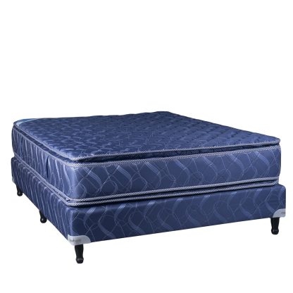 Sommier Resortes Maxiking Espejo de luna con  doble Pillow 140X25x190