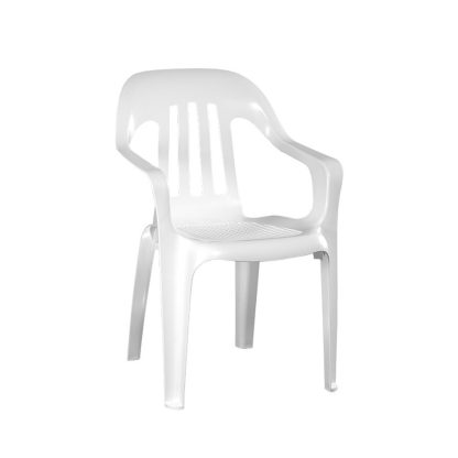 Silla Plástica de Jardín Apilable VOSS 2000 FIESTA Blanco