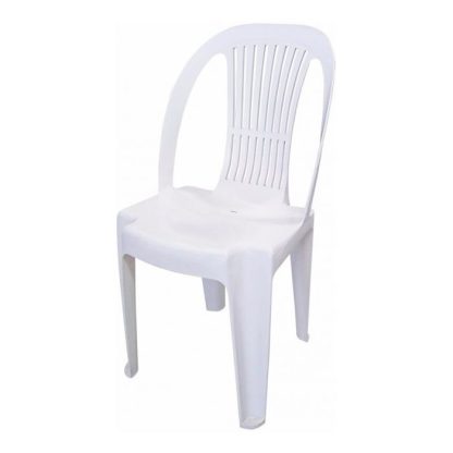 Silla Plástica de Jardín Apilable VOSS 2000 GALA Color Blanco