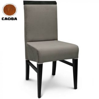 Silla con Asiento y Respaldo Tapizado en Isabel Visón PATRIA XANAES Color Caoba