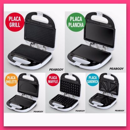 Sandwichera Electrica Peabody 5 En 1pe-sw6141