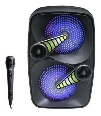 Parlante Bluetooth Probass Smash Woofer 2x6,5" Con Micrófono