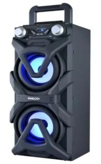 PARLANTE BLUETOOTH        PHILCO DJP10P portatil   500 W, Bluet., USB, Aux.