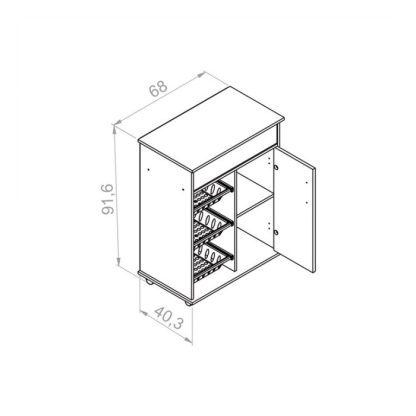Mueble para Microondas DIELFE FRUTERO MFC70